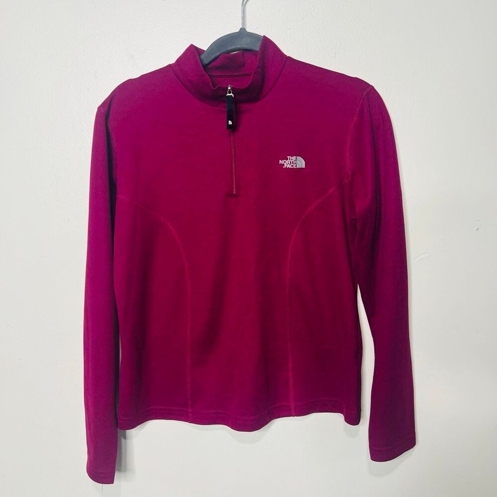 The North Face Flight Series Purple Burgundy 1/2 zip pullover Sz L